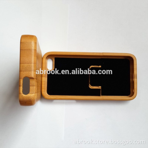 Handmade wood bamboo case for iphone 5c
